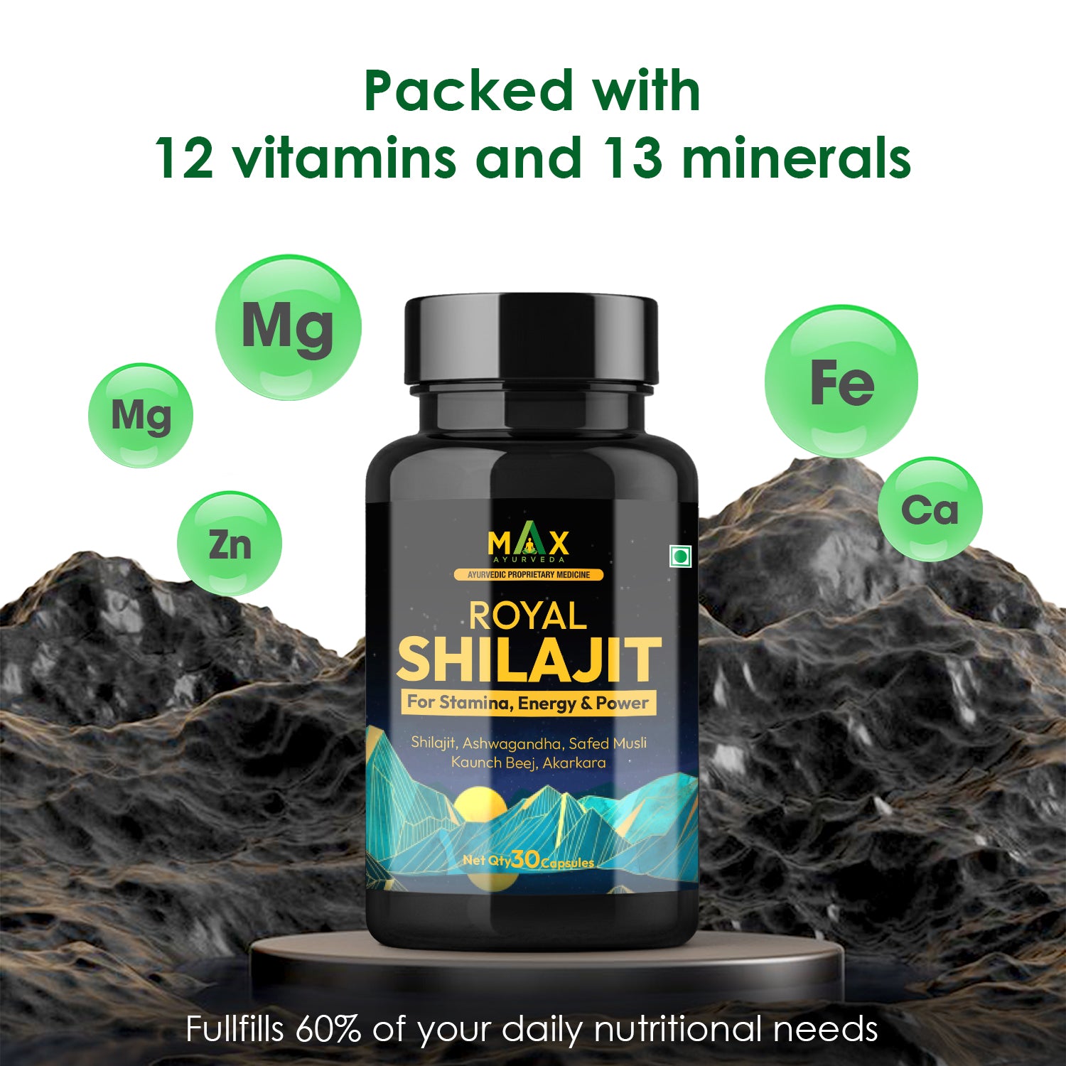 Royal Shilajit with Gold Bhasam & Kesar for Power