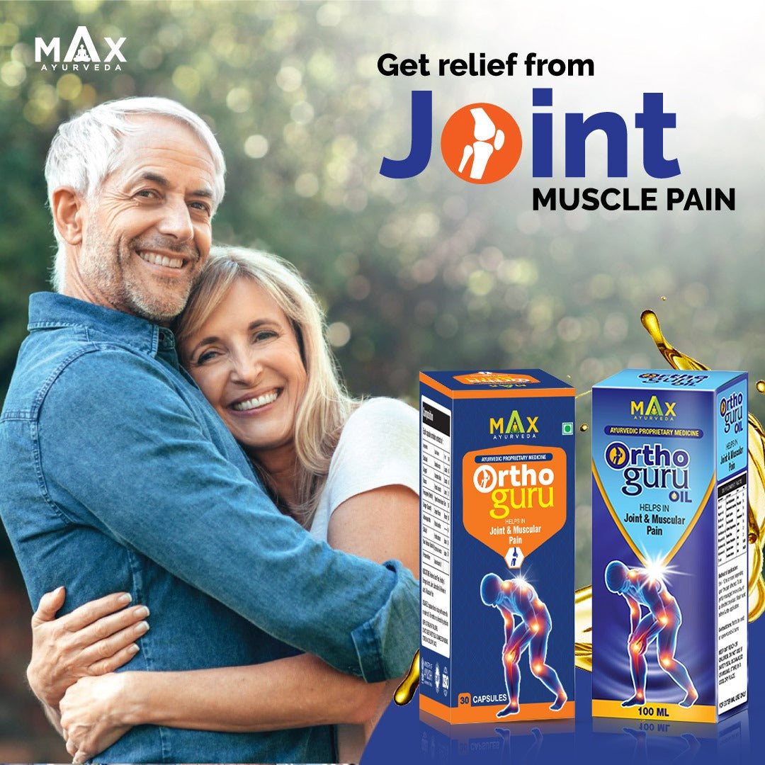 Ortho Guru Oil + Capsules combo for Joint & Muscular Pain
