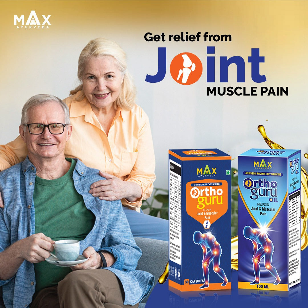 Ortho Guru Oil + Capsules combo for Joint & Muscular Pain