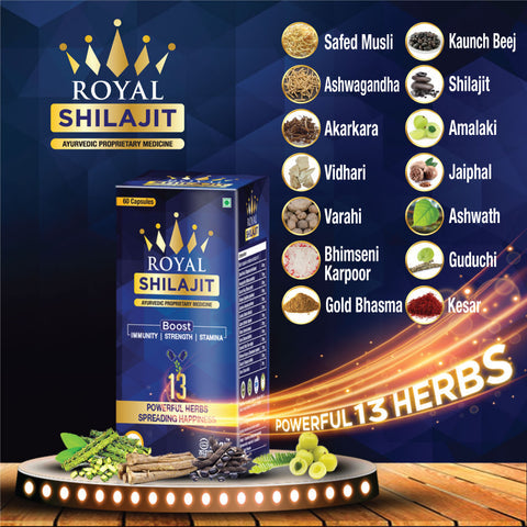 Royal Shilajit with Gold Bhasam & Kesar - Combo