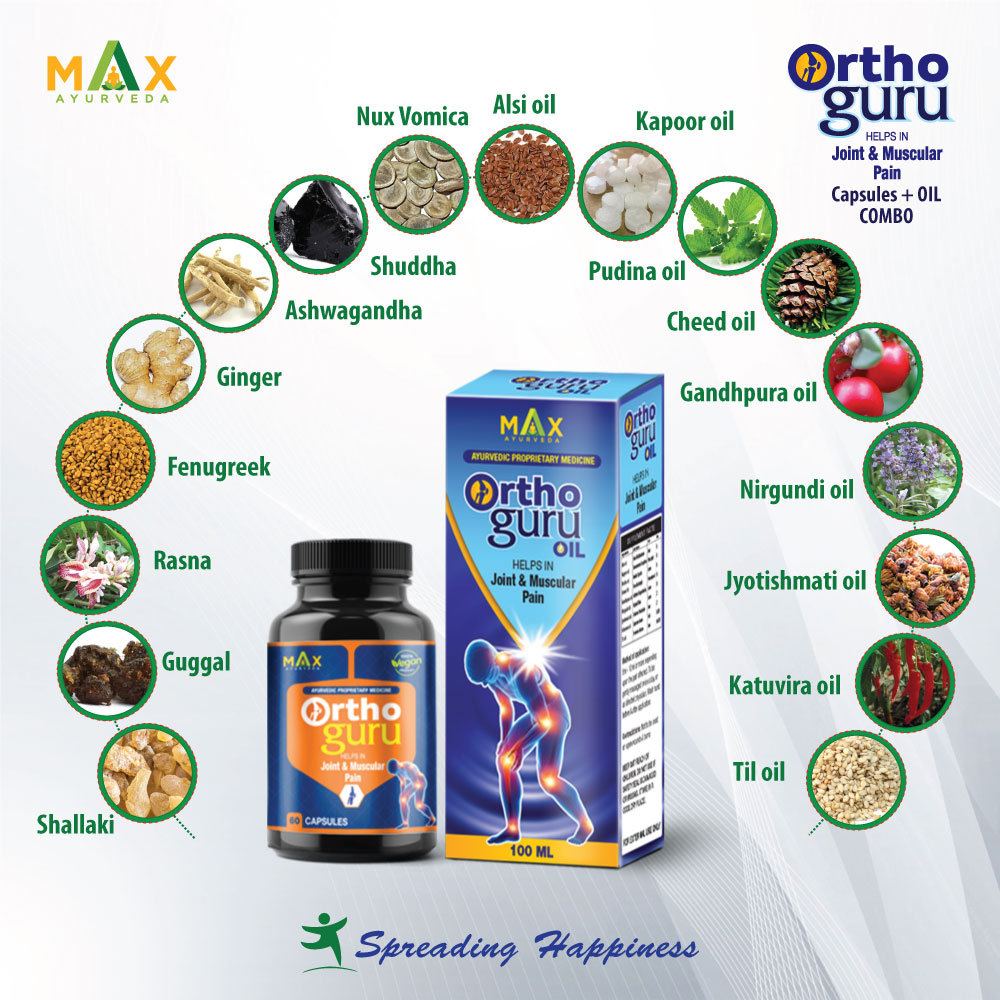 Orthofy Oil + Capsules combo for Joint & Muscular Pain